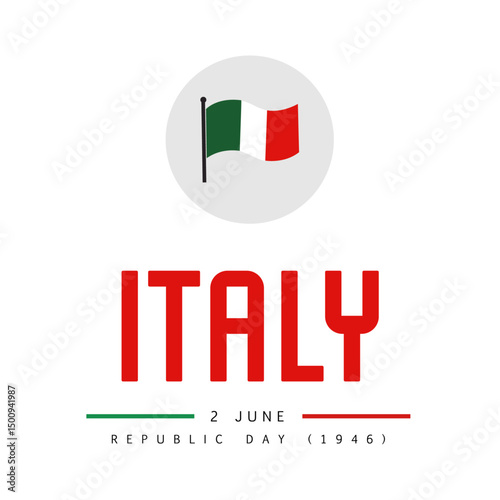 Italy - Republic Day (1946) 2 June Celebrated 21.ai