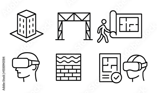 Modern architecture and virtual reality concepts for design projects