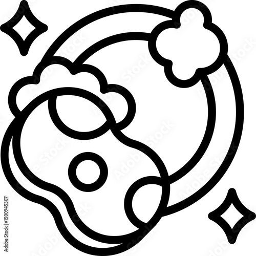 Cleaning plate icon