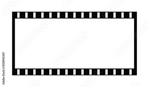 film strip frame background vector design template