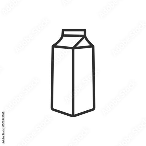 Milk bottle icon in flat style. Dairy product vector illustration on isolated background. Milky liquid sign business concept.