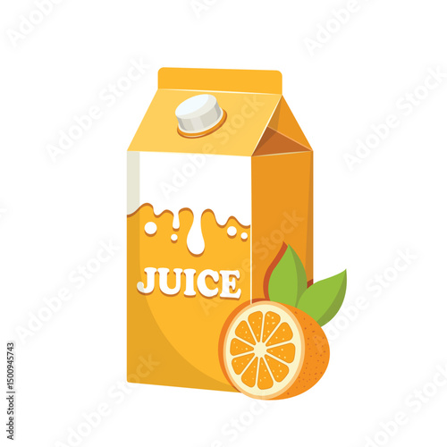 Orange juice icon in flat style. Juicy drink vector illustration on isolated background. Healthy juice sign business concept.