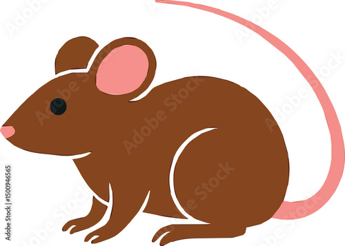 vector illustration of a squirrel