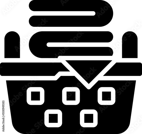 Laundry basket icon