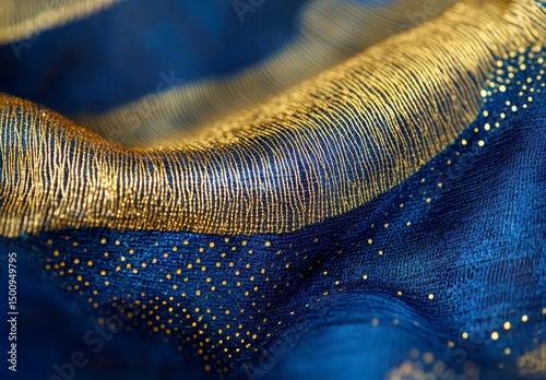 The abstract design features a mesmerizing blend of blue wave energy, sound blur, shine, electricity, and tracery, set against a vibrant backdrop of colours in a wallpaper render drawing