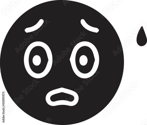 Anxious Emoji: Capturing the Essence of Worry and Concern in Simple Icon