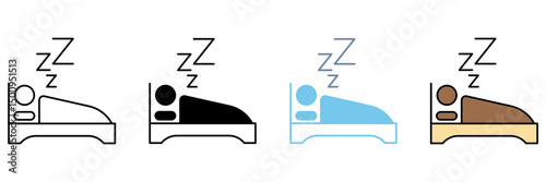SLEEP concept line icon. Simple element illustration.