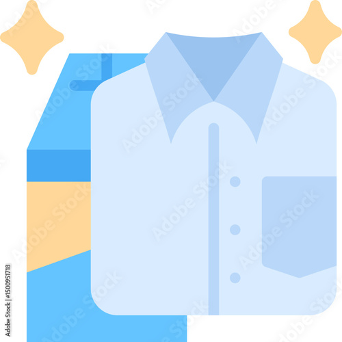 Cleaning clothes icon