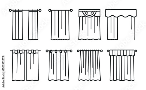 Variety of curtain designs for interior home decor inspiration