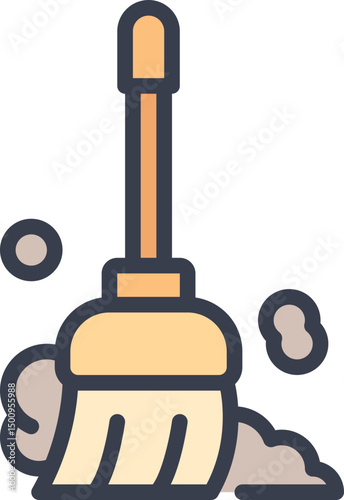 Cleaning room icon