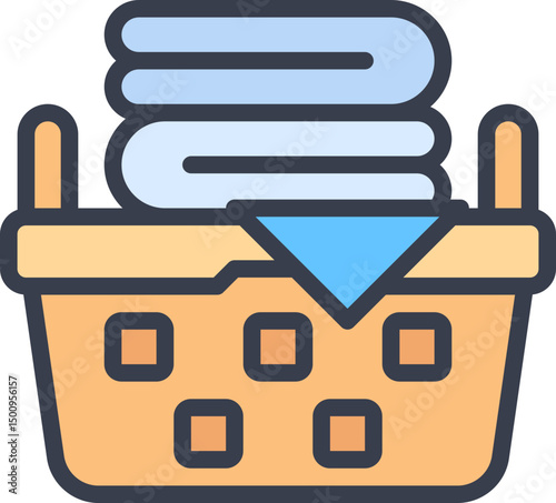 Laundry basket icon