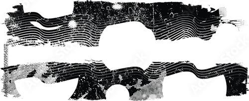 Grunge textured banner with rough edges. Speckled texture. Overlay grunge texture . Simply place texture over any object to create grunge effect . Banner with scratched surface for your design. 