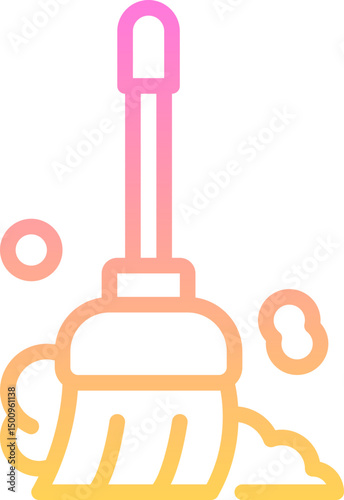 Cleaning room icon