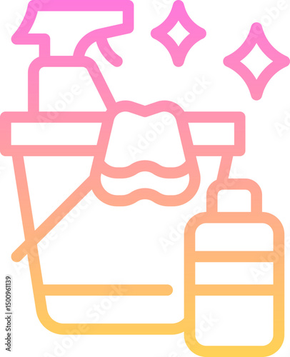 Cleaning tools icon