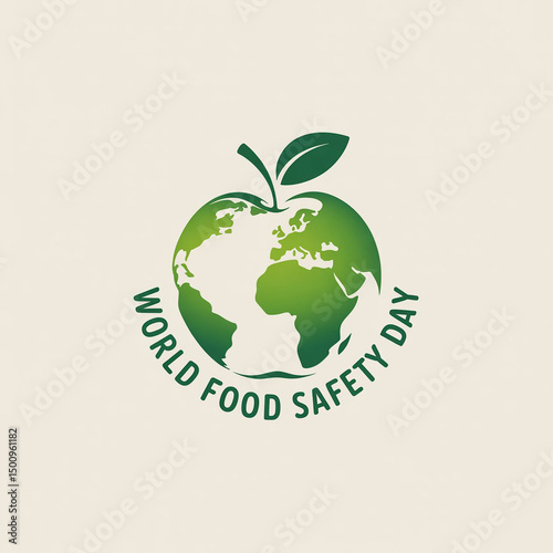 World food safety day apple globe graphic