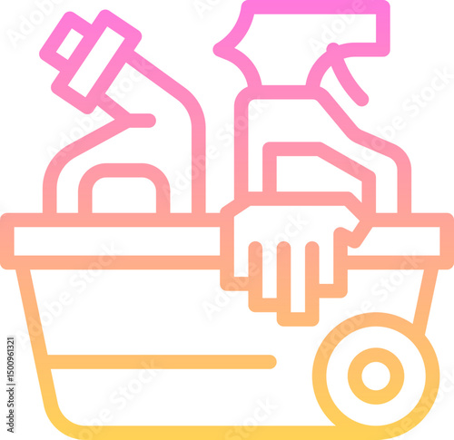 Cleaning tools icon