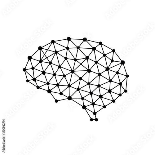 Complex neural brain network with more detailed point connections