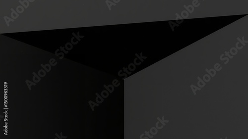 Futuristic Geometric Interface with Abstract Shapes