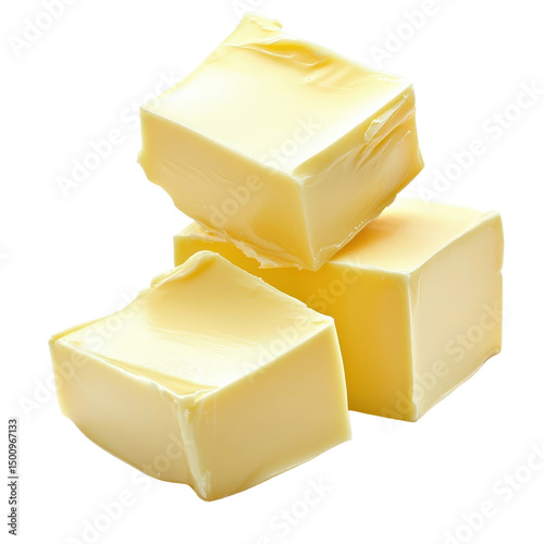 Fresh butter isolated on a white background. png