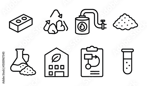 Sustainable construction process with recycling and eco-friendly materials