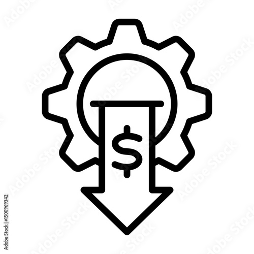 Cost Reduction Icon