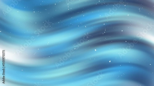 Blue and white abstract background with glow particles