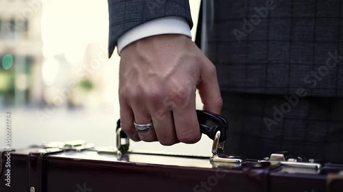 businessman with a briefcase