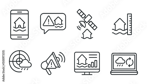 Weather alert icons for forecast and monitoring systems design
