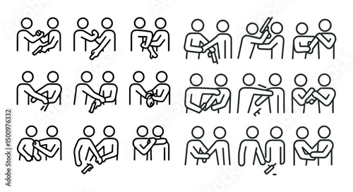 Illustrated guide to disarmament techniques for self defense and safety training