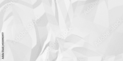 Crumpled paper Blank white crumpled and creased paper poster.	wrinkle paper background Use for your any contents design.