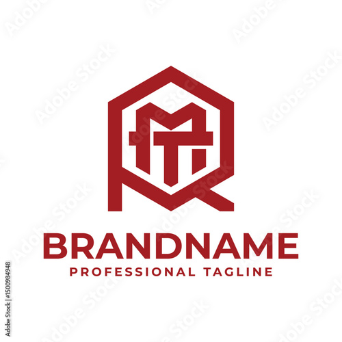 Letters RMT Hexagon Logo, for RMT, RTM, MRT, MTR, TRM, TMR initials