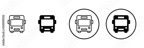 Bus icon vector. bus sign and symbol