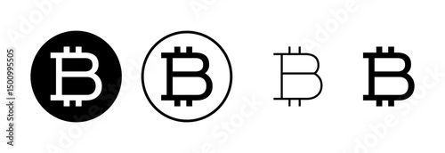 Bitcoin icon logo design. bitcoin sign and symbol. payment symbol. cryptocurrency logo