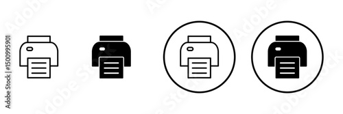 Print icon vector. printer sign and symbol