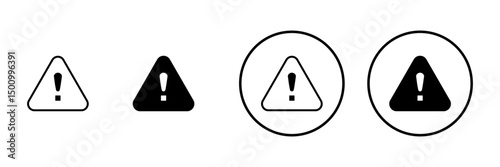 Exclamation danger icon vector. attention sign and symbol. attention sign