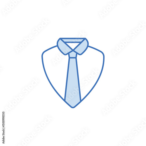 Free Download Tie icon design with white background stock illustration - GFXLoad