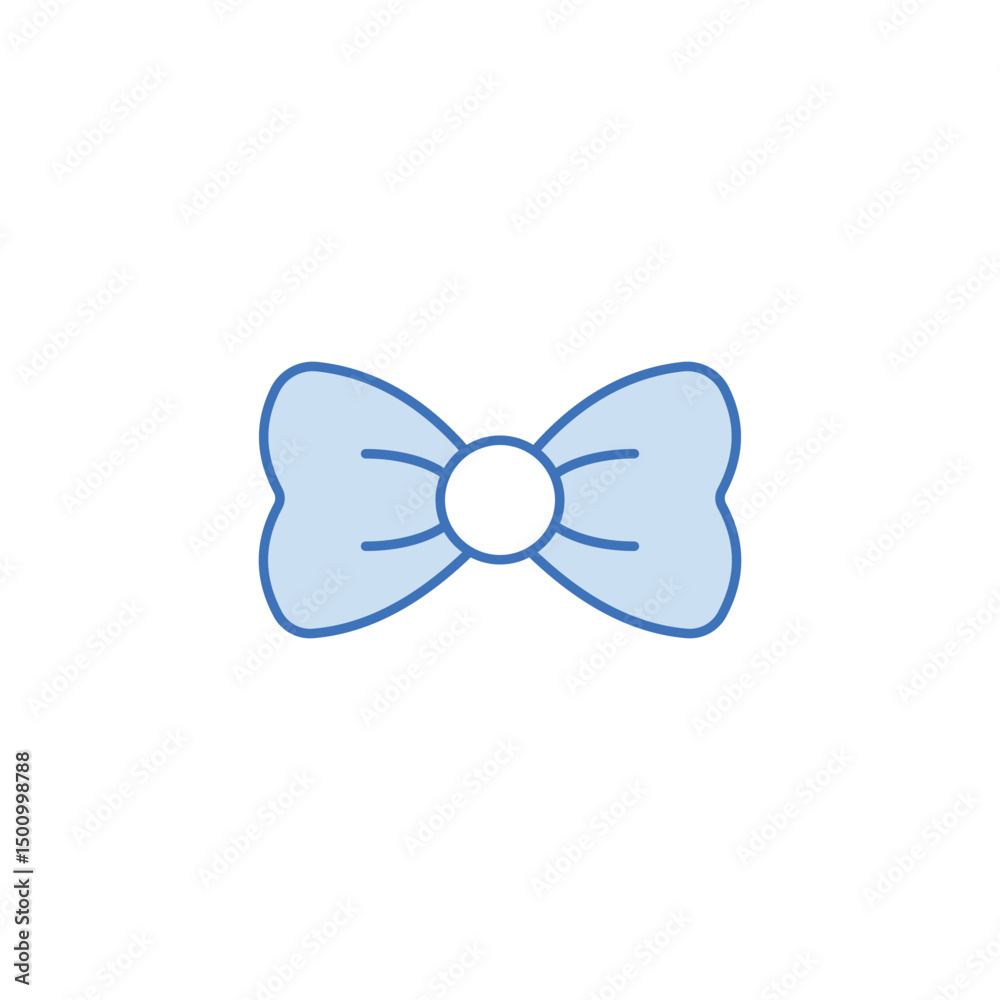 Fototapeta premium Bow Tie icon design with white background stock illustration