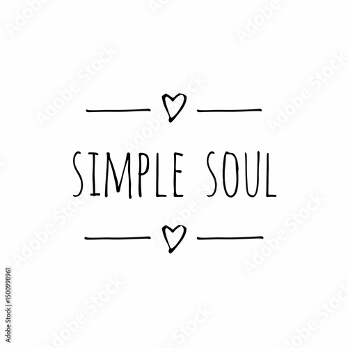 Minimalist black and white hand-drawn text 