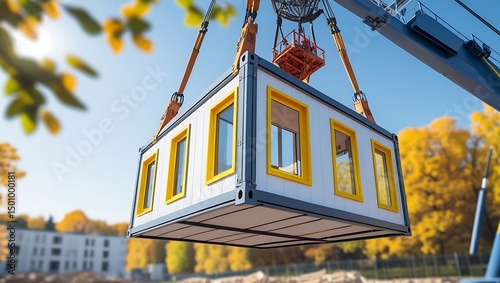 Crane Lifting Modern Prefabricated Modular House Unit
