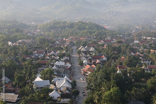 Obraz na płótnie View of Luang Prabang city in the morning w salonie