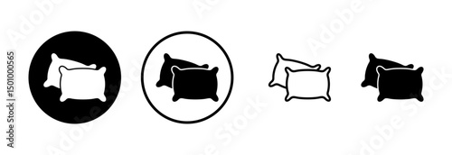 Pillow icon logo design. Pillow sign and symbol. Comfortable fluffy pillow