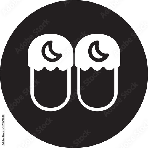 slippers glyph icon