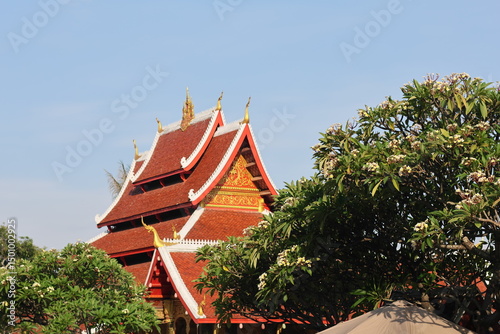 Roof of main hall Wat Mai Temple, Luang Prabang