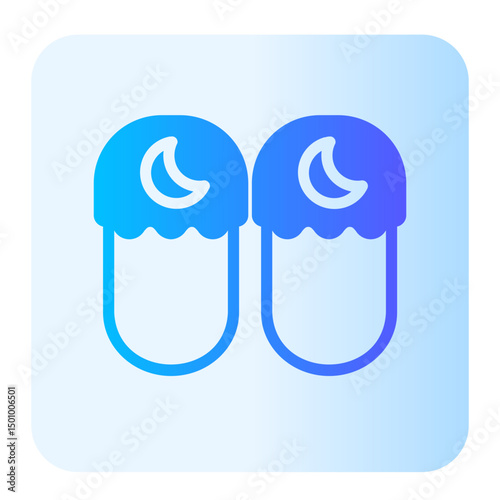 slippers gradient icon