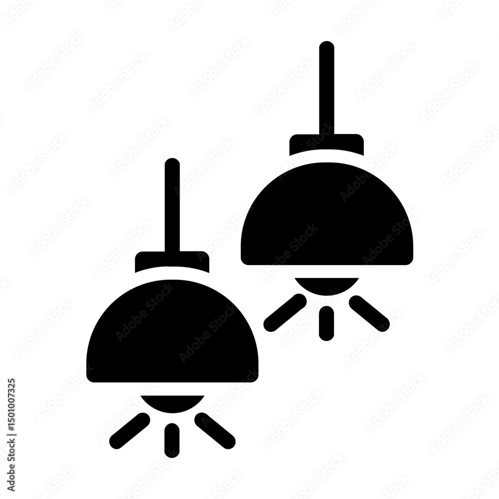 Obraz premium light bulb Solid icon