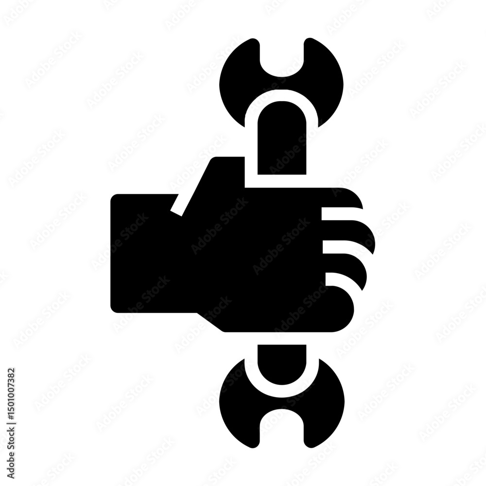 Obraz premium spanner Solid icon