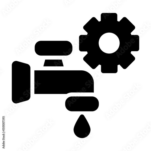 water tap Solid icon