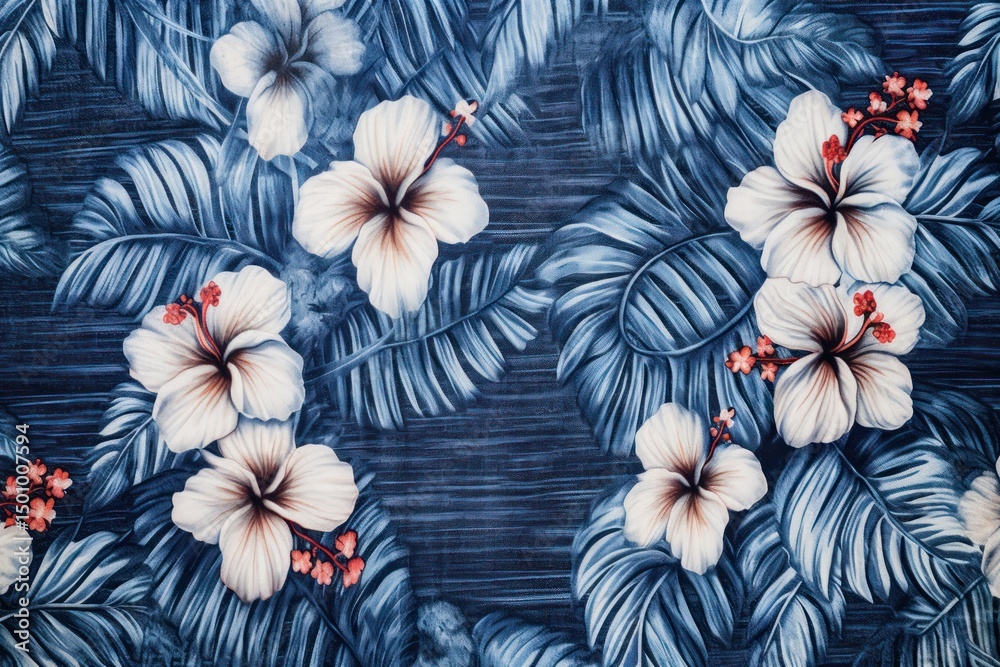 Fototapeta premium Hawaii backgrounds pattern flower.