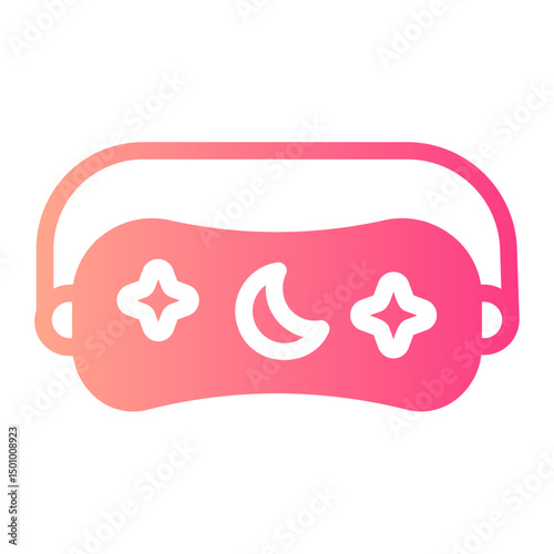 sleep mask gradient icon