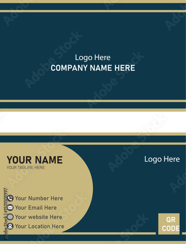 New Business card template corporate brand identity design 